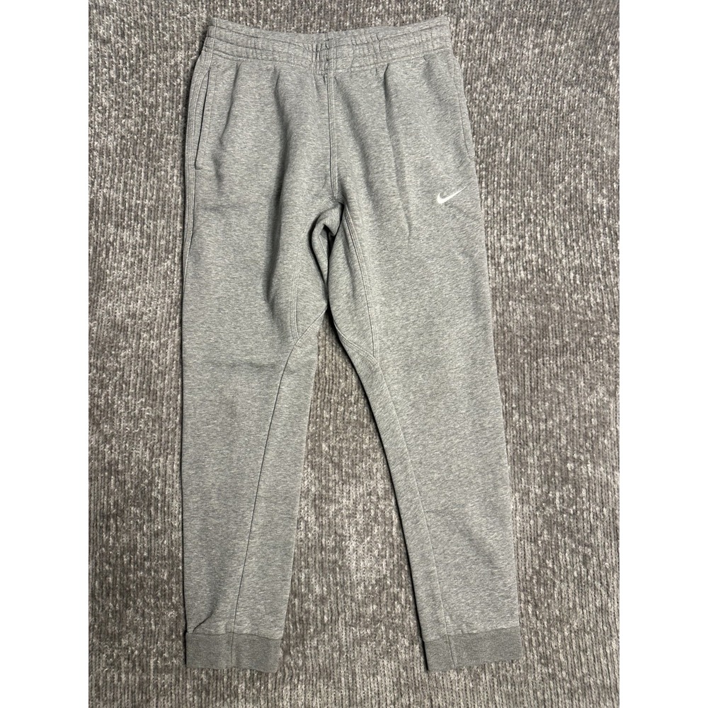 Nike Sweatpants Men's M Gray Joggers Cotton Fleece Embroidered 716830-063